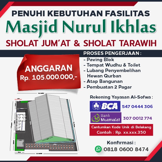 You are currently viewing Update Perluasan Lahan Masjid Nurul Ikhlas Ciracas Jakarta Timur