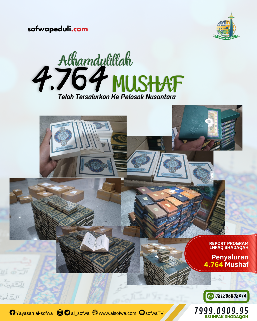 You are currently viewing Report Penyaluran Mushaf Al-Quran Periode September-Oktober 2022