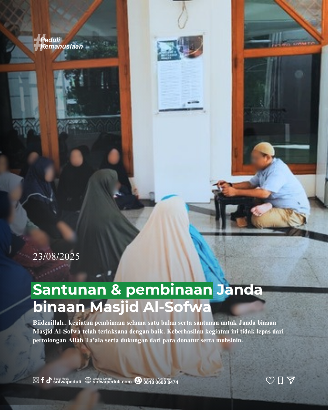 Jejak Kebaikan Santunan Janda 23/08/2025