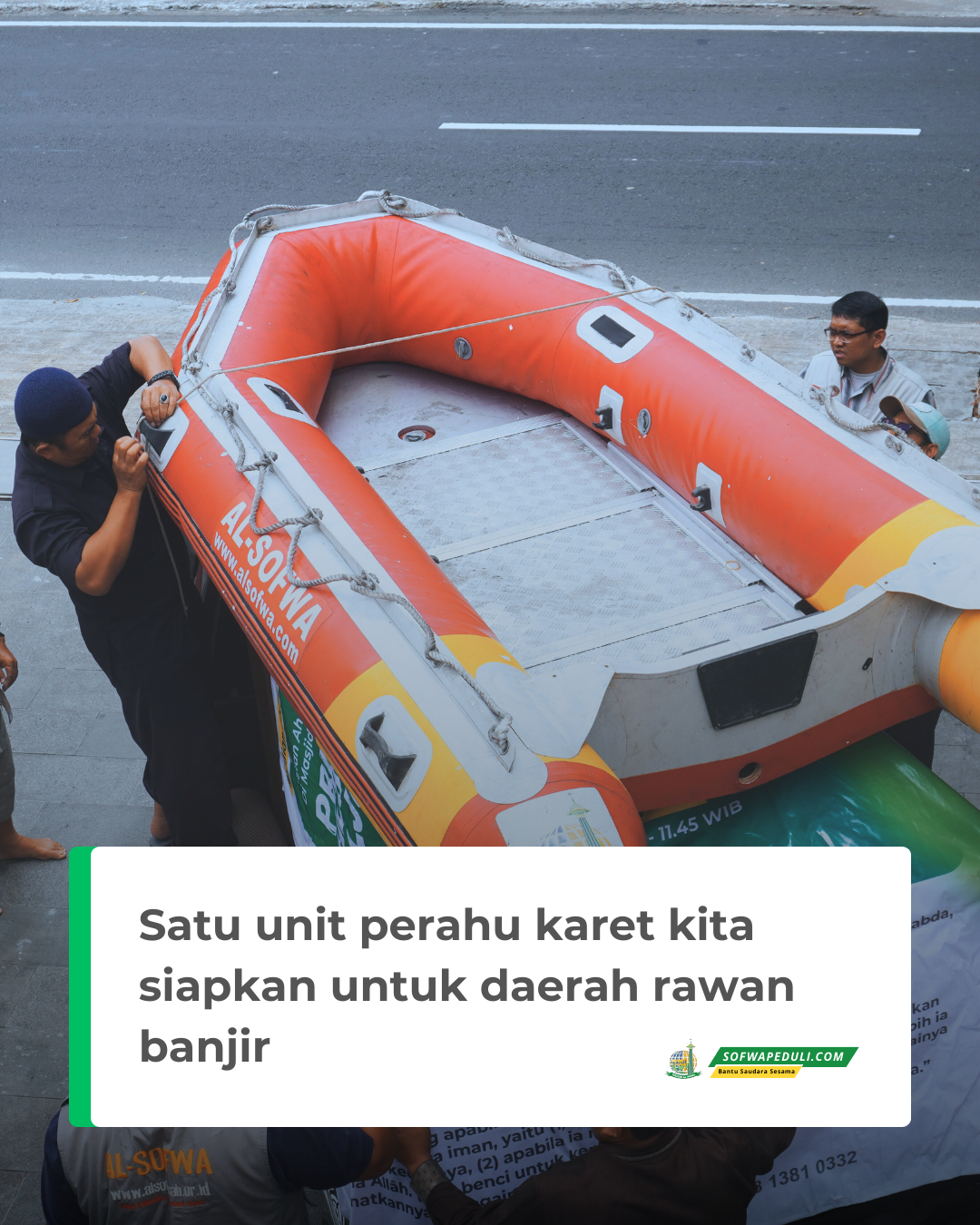 Jejak Kebaikan Penyaluran Satu Unit Perahu Karet 10/11/2025