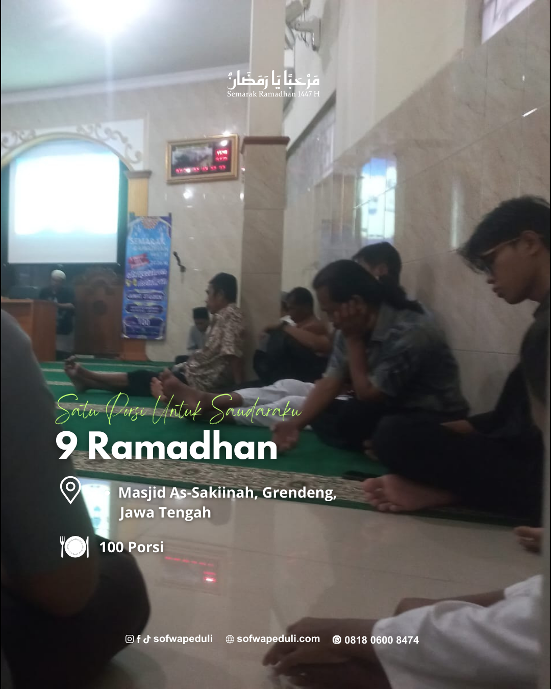 Satu Porsi Untuk Saudaraku 9 Ramadhan 1447 H