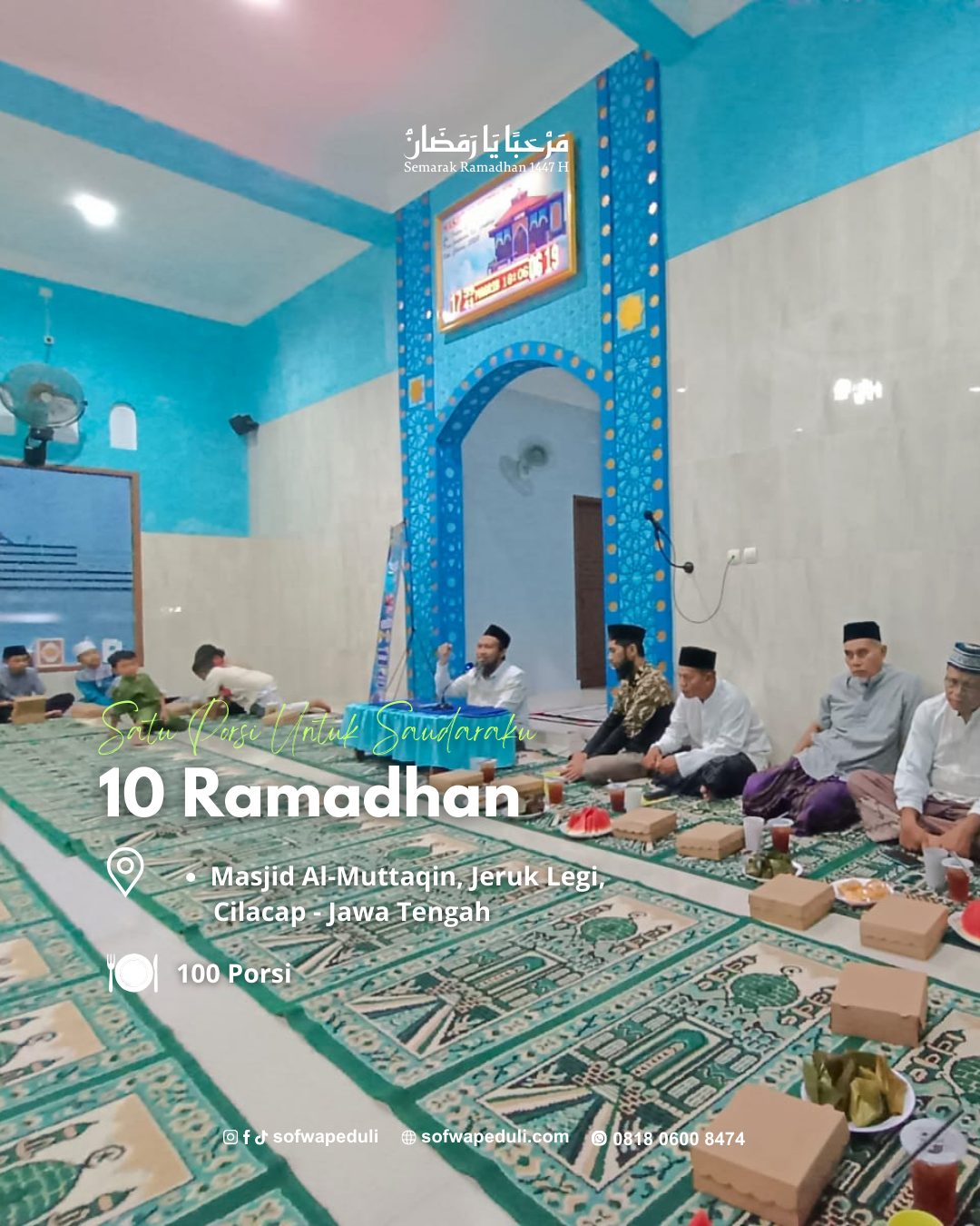 Satu Porsi Untuk Saudaraku 10 Ramadhan 1447 H